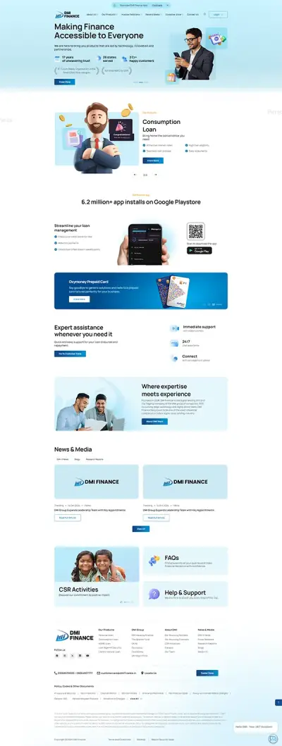 Meliston - DMI Finance website ScreenRoot