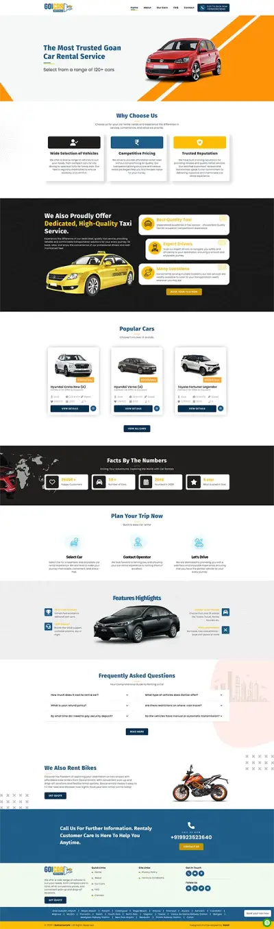 Meliston - Goa Car Rentals - Freelance